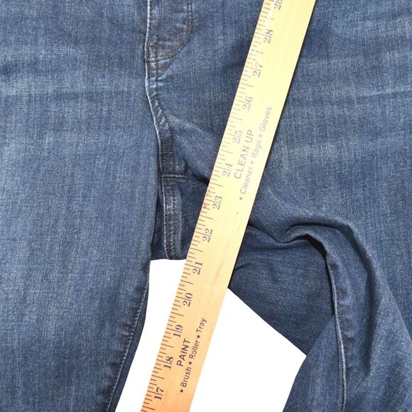 NYDJ Jeans Womens 18 Petite Medium Blue Denim Marilyn Straight Lift Tuck Tech - Picture 8 of 11